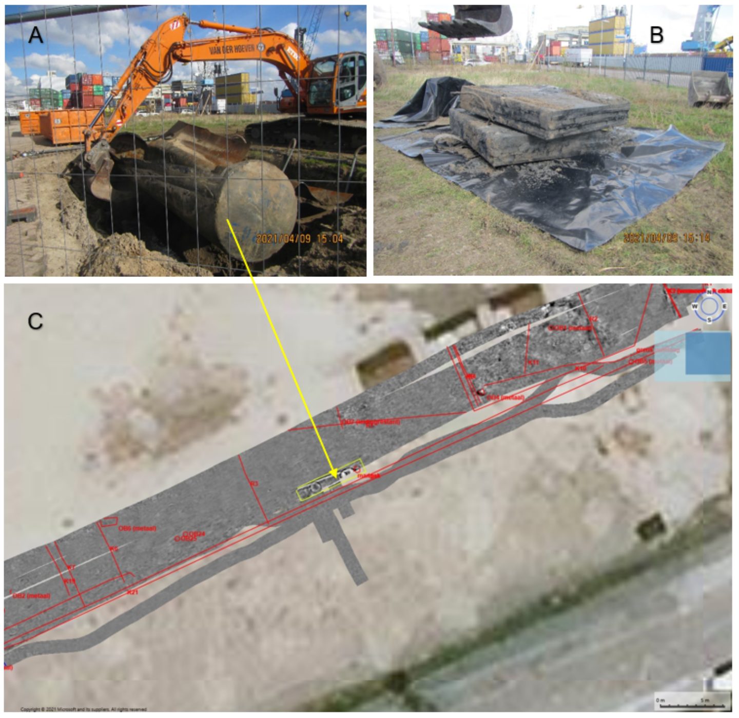 Opsporen ondergrondse tank met 3D-grondradar