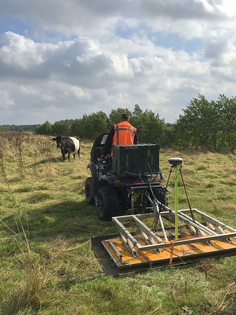 Speuren naar oude ronde toren met de 3D-radar
