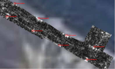 De uiteindelijke 3D grondscan. 