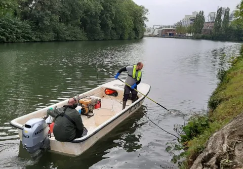 Visstandonderzoek in Merwedekanaal