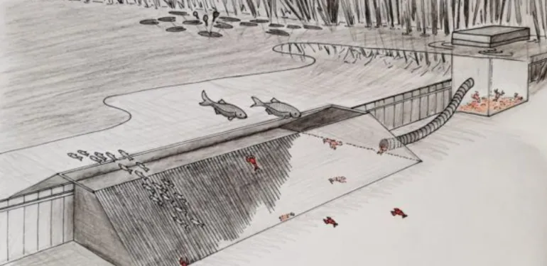 De kreeftengoot; een veelbelovende oplossing om de opmars te beperken